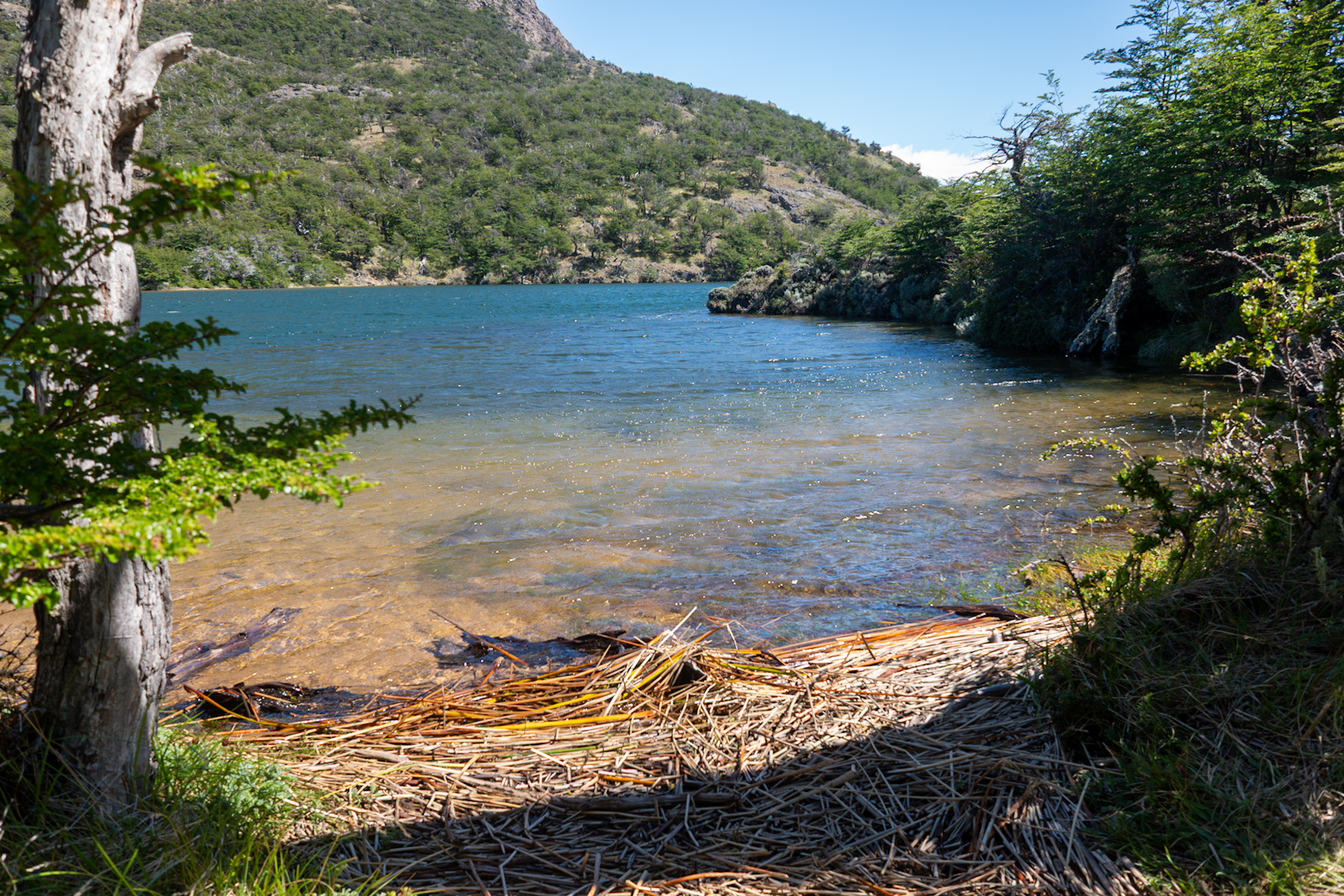 Blue waters and sunken sahara sands